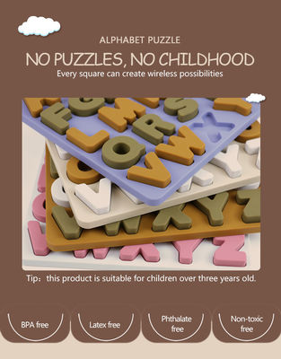 Novo design 3D Puzzle de silicone Jigsaw Brinquedos de bebê Para recém-nascidos Montessori Puzzle Cognitivo Jogos de tabuleiro de correspondência Jogos de Educação Infantil