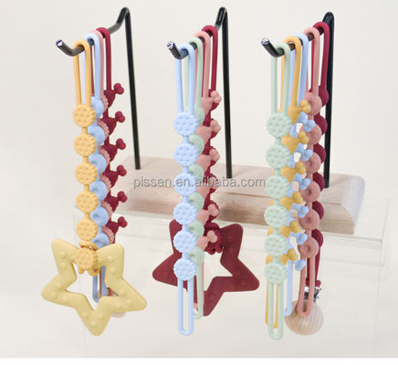 Necklace chupeta Cadeia Focal forma de contas para canetas de pérolas silicone dentição foco contas brinquedos de criança