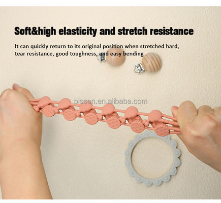 Necklace chupeta Cadeia Focal forma de contas para canetas de pérolas silicone dentição foco contas brinquedos de criança