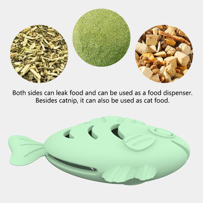 Venda a retalho de silicone de qualidade alimentar Brinquedos em forma de bola de peixe Brinquedos para animais de estimação Brinquedos interativos Dentes de bola Limpeza brinquedos e acessórios para animais de estimação