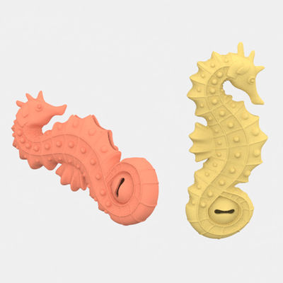 Venda Quente BPA Livre Silicone Cavalo de Mar Cão Puzzle brinquedo Ovo Filho de Cão Alimento Slow Feeder Cão de estimação Interativo Silicone PET mastigar brinquedos