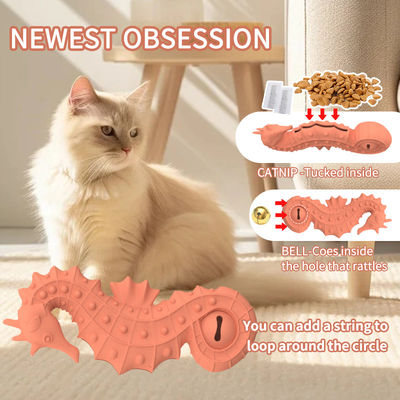 Venda Quente BPA Livre Silicone Cavalo de Mar Cão Puzzle brinquedo Ovo Filho de Cão Alimento Slow Feeder Cão de estimação Interativo Silicone PET mastigar brinquedos
