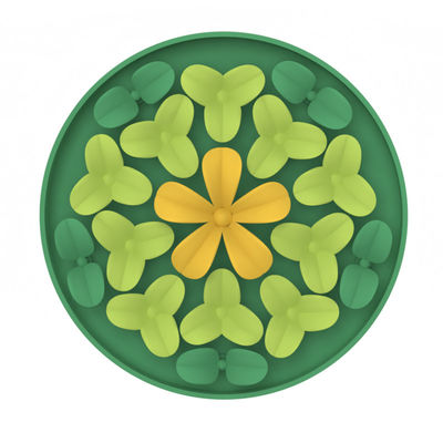 Produtos personalizados de silicone para animais de estimação Flores bonitas Padron silicone Pet Dog Food Feeding Mat Silicone Slow Feeder Licking Pad Dog food mat