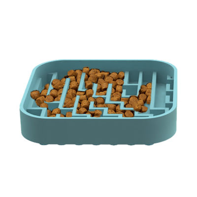 Personalizado labirinto bonito padrão de silicone animal de estimação cão alimento de alimentação colchão de silicone Slow Feeder Licking Pad