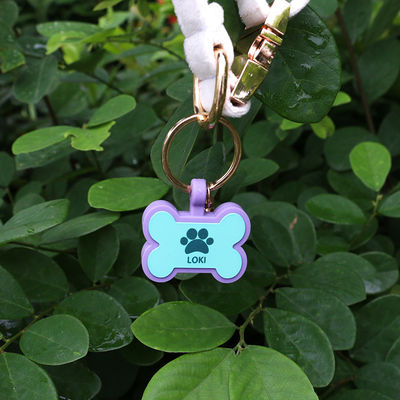 PAISEN Etiquetas personalizadas personalizadas para cães Código QR gravado em 3D Cães Colarinho de gato Etiqueta de silicone para animais