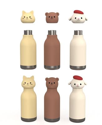 Logotipo de desenho animado personalizado Copo de termo de silicone Tumbler Capa de substituição Dedo à prova de derrames Capa resistente a salpicos Coberturas para copo