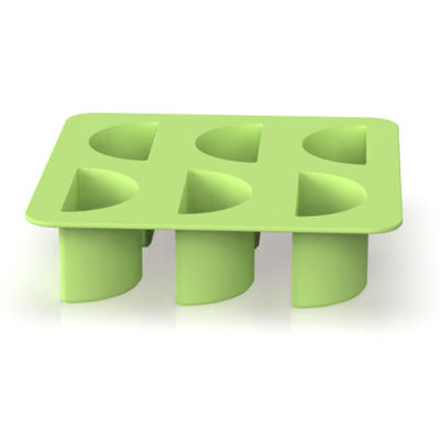 Custom BPA Free Round Ice Cube Tray BPA-Free com tampa e bin fácil de liberar molde de gelo molde de cubo para bolas de gelo