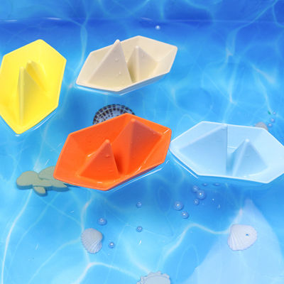 Novos brinquedos de banho de silicone seguros de BPA para barcos, fáceis de limpar, crianças, brinquedos de banho, meninos de banho de silicone educacional.