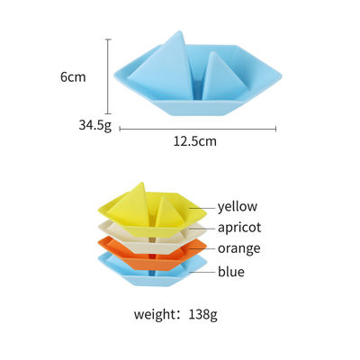 Novos brinquedos de banho de silicone seguros de BPA para barcos, fáceis de limpar, crianças, brinquedos de banho, meninos de banho de silicone educacional.