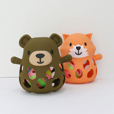 PAISEN Luva de dentição de urso Unisex Personalizado Livre de BPA Regalos para recém-nascidos Bonitos brinquedos de dentição em silicone em forma de animal Dentes de bebê macios