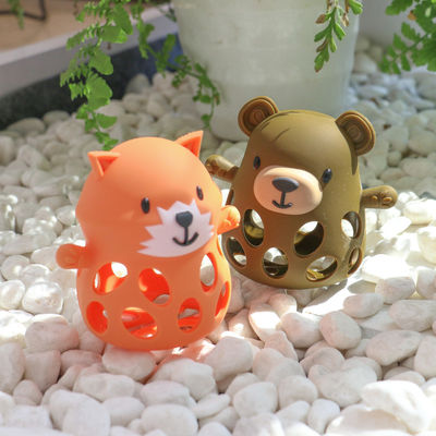 PAISEN Luva de dentição de urso Unisex Personalizado Livre de BPA Regalos para recém-nascidos Bonitos brinquedos de dentição em silicone em forma de animal Dentes de bebê macios