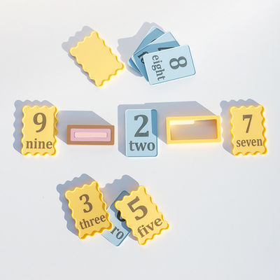 Custom OEM ODM brinquedos de silicone personalizados para bebês impressos com laser número pequeno quadro 10pcs pacote para crianças conjuntos de brinquedos educacionais