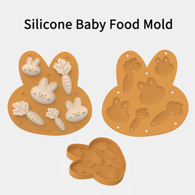 Tela de alimentação de frutas de silicone para bebês Container de cubos de gelo Tela de fabricação para bebê caseiro Alimentos para bebês Leite materno Dentes Molde de gelatina