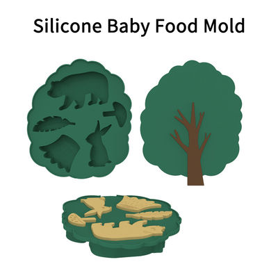 PAISEN Taça de congelador de silicone com tampa Contenedor perfeito para armazenar alimentos para bebês Alimentos vegetais purê de frutas e leite materno