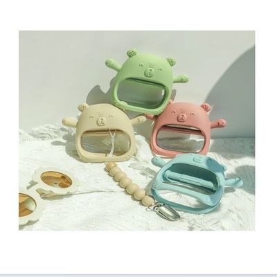 PAISEN Custom Soft Teether Toy Teething Luvas Novo Nascido Bpa Bebê Gratuito Luvas de Dentes de Silicone para Bebês