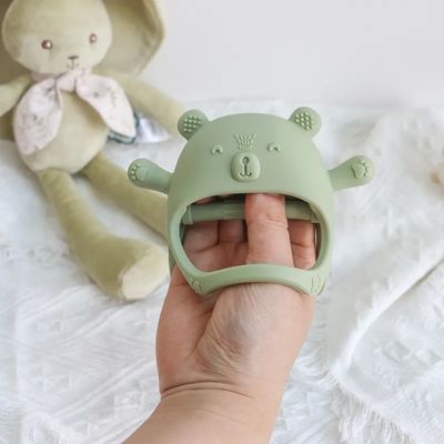 PAISEN Custom Soft Teether Toy Teething Luvas Novo Nascido Bpa Bebê Gratuito Luvas de Dentes de Silicone para Bebês