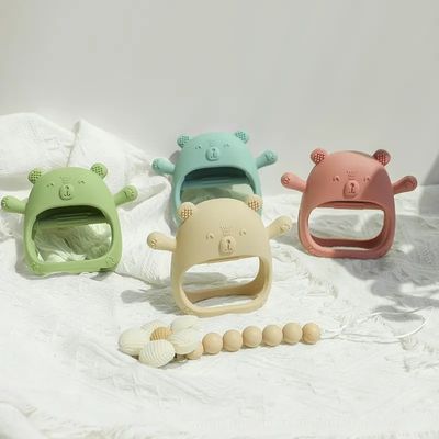 PAISEN Custom Soft Teether Toy Teething Luvas Novo Nascido Bpa Bebê Gratuito Luvas de Dentes de Silicone para Bebês