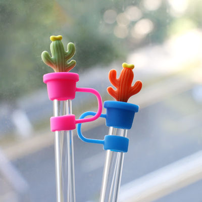 Cactus tampões de palha protetor tampões de palha para Stanley 40 Oz Tumbler com alça tampões de palha à prova de poeira para garrafa de água