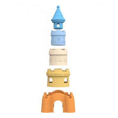 Produtor de silicone personalizado design de moldes privados e atacado disponível design de silicone castelo torre de bloqueio brinquedos