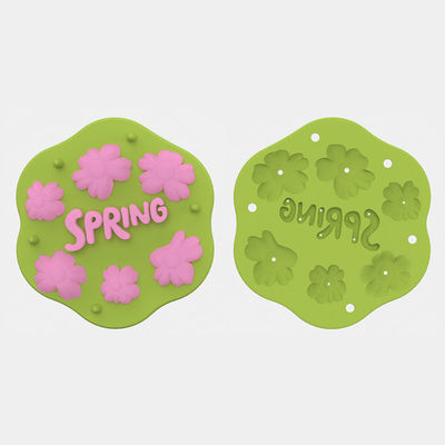 PAISEN Flor de Primavera de silicone Fruta de bebê Alimentos Alimentadores Leite materno Popsicle Moldes para Dentamento Relief frigorífico bandeja com tampa