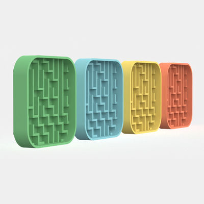 Portagem por atacado de alimentos de qualidade de silicone de bolinha de cão de estimação Slow Feeder Bowl tema de Natal Pet Food Bowl Pet Lick Mat
