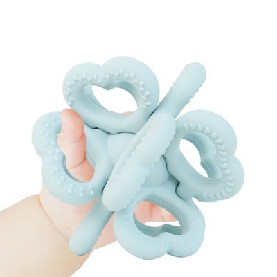 2025 New Custom Silicone Ring Soft 3D Kids Baby Rattle Toy BPA-Free Food Grade Teething Toys Tremendo Dentes de Brinquedo Macios