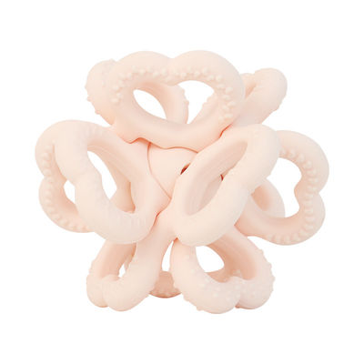 PAISEN BSCI Rattle Baby Teether Ball Toy BPA Free Silicone Soft Ball Fácil de Segurar Teether para Bebês 6 meses de Idade+