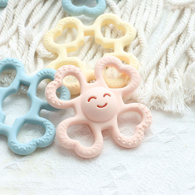 PAISEN BSCI Rattle Baby Teether Ball Toy BPA Free Silicone Soft Ball Fácil de Segurar Teether para Bebês 6 meses de Idade+