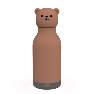 Bear Design Original Custom Grade Alimentar Silicone 304 aço inoxidável Crianças de volta à escola aniversário Copo de água Copo de treino