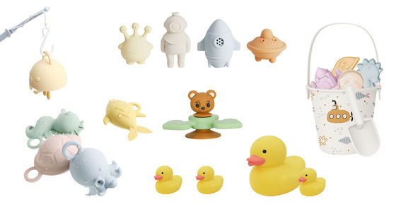 Custom Popular Silicone Animal Oceano Polvo Peixe Tartaruga Cavalo de Mar Crianças Bebê Banho Brinquedos Conjunto de Presente Spray de Água Squishy