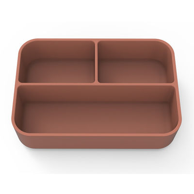 Recipiente para almoço de salada de silicone de qualidade alimentar reutilizável sem BPA, com função antiderrapante segura para microondas Capacidade 0-1L