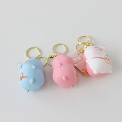 Pequeno Ursinho Soprando Bolhas Espremendo Brinquedo PAISEN Bolhas Criativas Descompressão Cartão Animado Bolsa de Chave de Silicone Acessórios