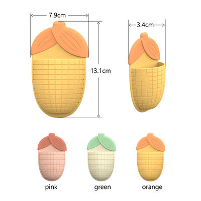 Carinhosos recipientes de pasta de dentes para copos de sucção em forma de milho