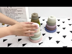 Multi brinquedos funcionais do silicone do bebê coloridos com material amigável da categoria médica de Eco