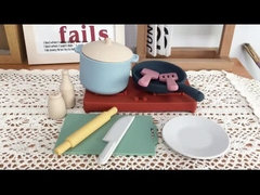 2023 brinquedos livres não tóxicos novos do silicone do bebê de BPA para o cozimento da cozinha da casa do jogo